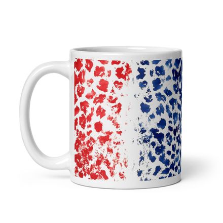 Patriotic Leopard Print Mug 11 oz 
