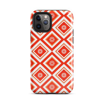 Red Lattice iPhone Case