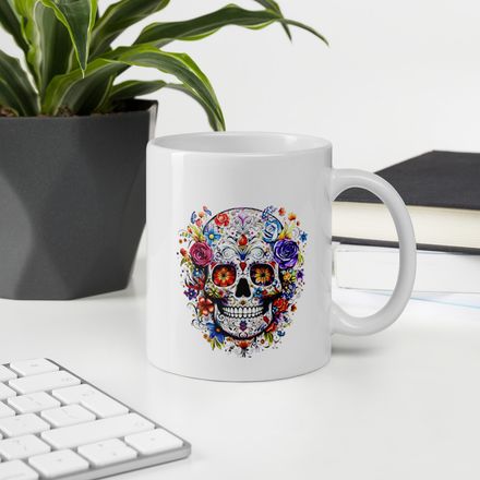 Aracely Calavera Day of the Dead Mug 11 oz