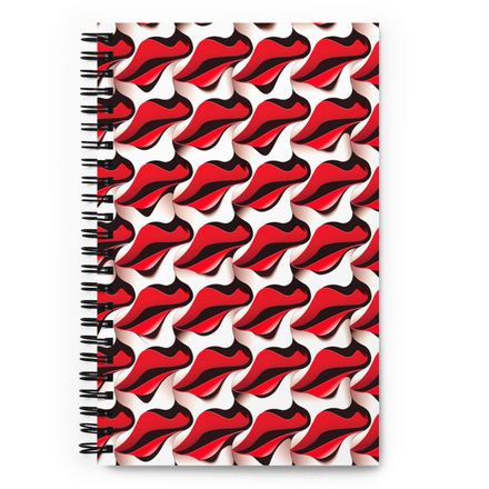 Pop Art Lips Spiral Notebook