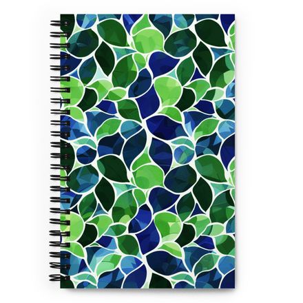 Blue and Green Poolside Spiral Notebook