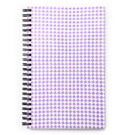 Winstead Lavender Houndstooth Spiral Notebook