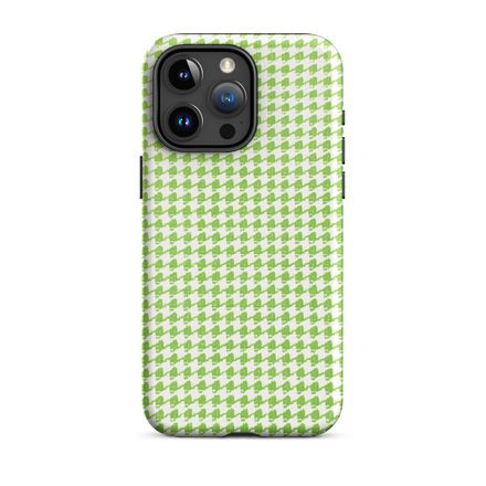 Winstead Green Houndstooth iPhone Case