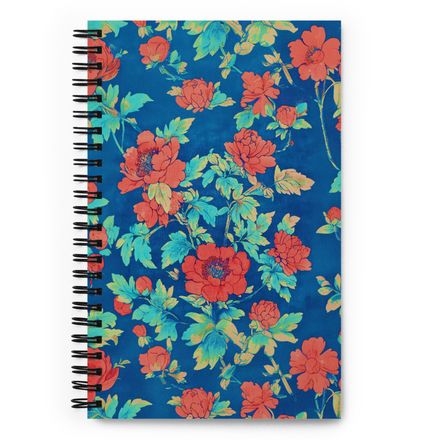 Provence French Country Blue Spiral Notebook