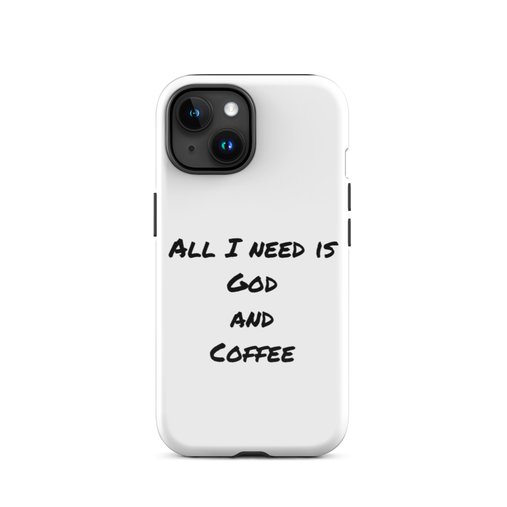 God and Coffee iPhone Case