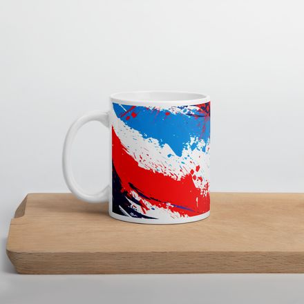 Patriotic Paint Mug 11 oz 