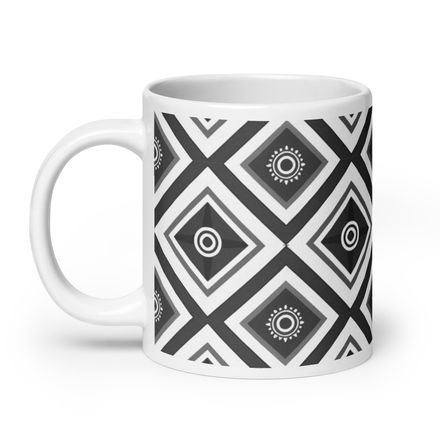 Black Lattice Mug 20 oz 
