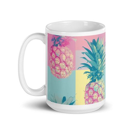 Island Pineapples Mug 15 oz 