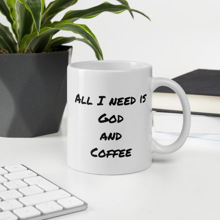 God and Coffee Mug