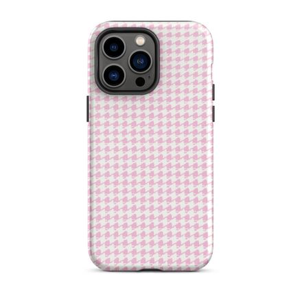 Winstead Pink Houndstooth iPhone Case