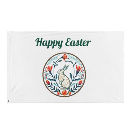 Classic Happy Easter Flag