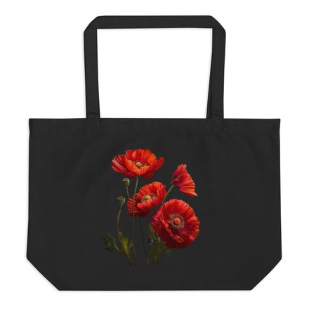 Four Poppies Tote in Two Colors
