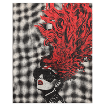 Vania Pop Art Noir Puzzle in Two Sizes
