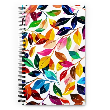 Colorful Leaves Spiral Notebook