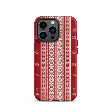 Nordic iPhone Case in Red