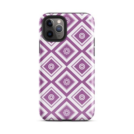 Purple Lattice iPhone Case