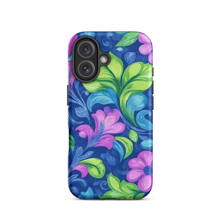 Florida Gardens Blue iPhone Case