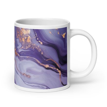 Amethyst Marble Fantasy Mug 20 oz