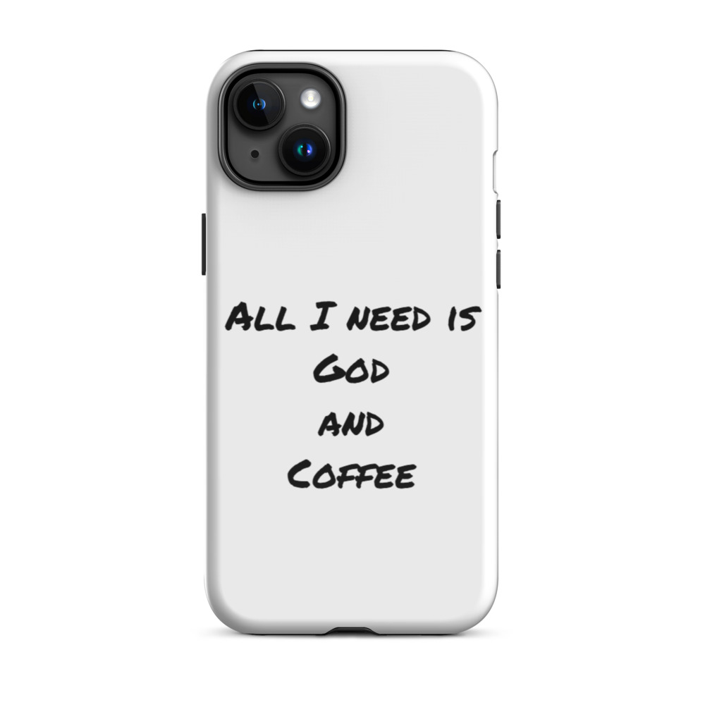 God and Coffee iPhone Case