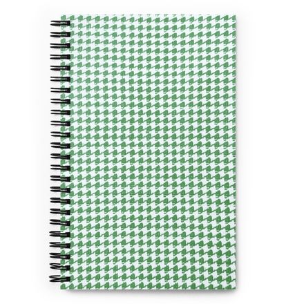 Winstead Green Houndstooth Spiral Notebook