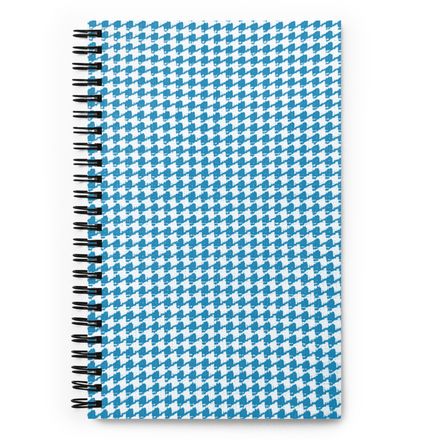 Winstead Blue Houndstooth Spiral Notebook