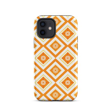 Orange Lattice iPhone Case