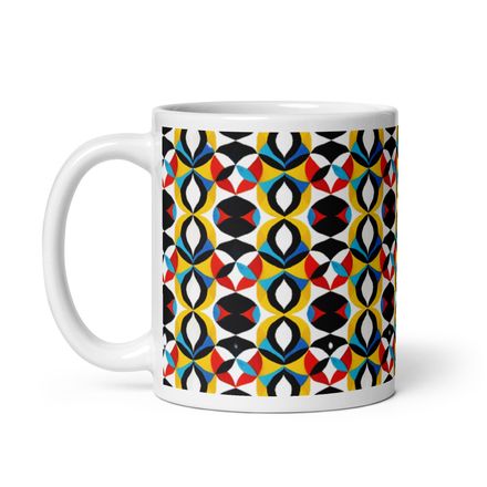 Yellow Midcentury Modern Mug 11 oz 