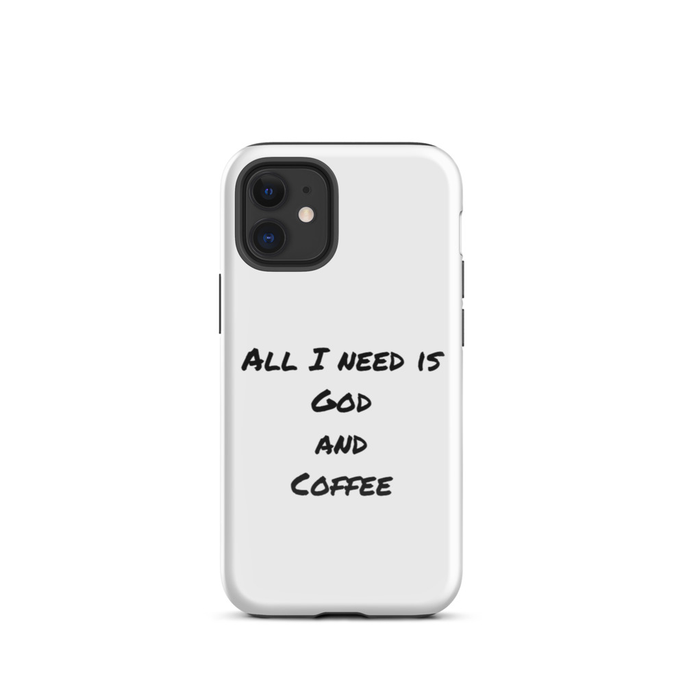 God and Coffee iPhone Case