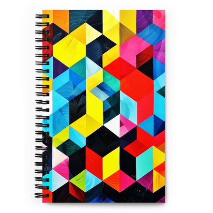 Bright Midcentury Modern Chicago Spiral Notebook