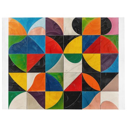 Bright Midcentury Modern Portland Throw
