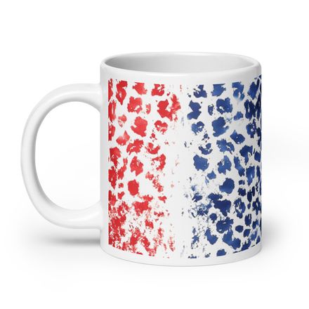 Patriotic Leopard Print Mug 20 oz 