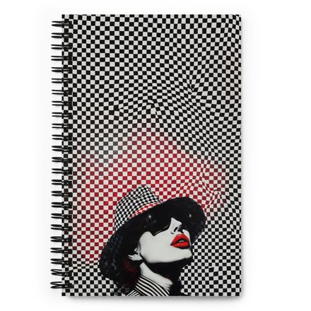Gia Pop Art Noir Spiral Notebook