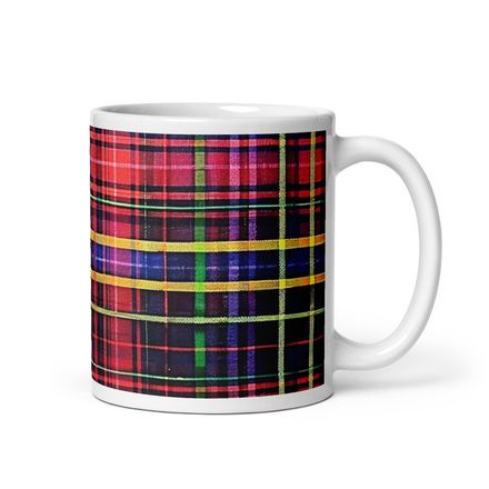 Red Plaid Mug 11 oz 