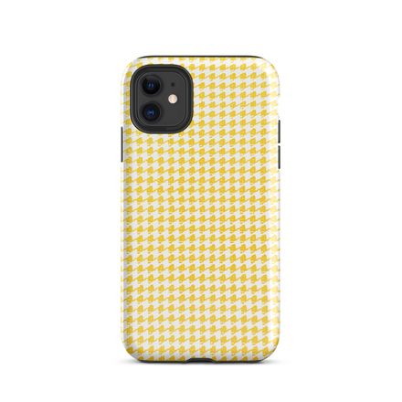 Winstead Yellow Houndstooth iPhone Case