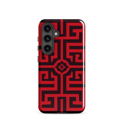 Black and Red Geometric Samsumg Case