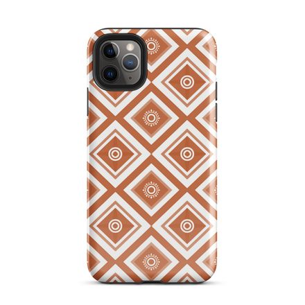 Brown Lattice iPhone Case