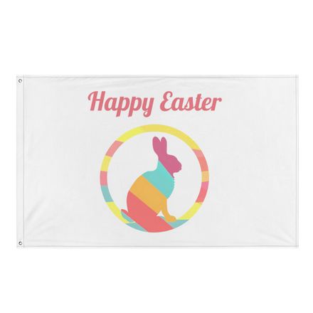 Pastel Happy Easter Flag