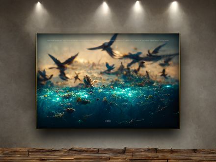 The Waters | Genesis 1 | 12x18 Premium Poster