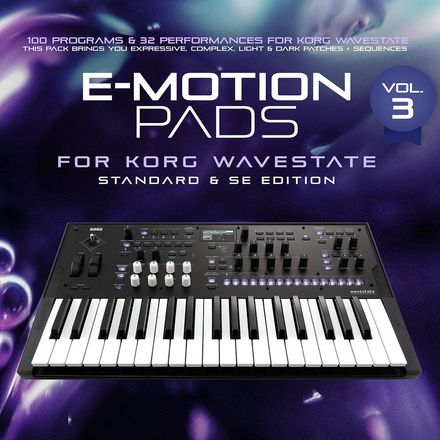 Korg Wavestate Sound Bank : e-Motion Pads Vol.3. Expressive &amp; Evolutive