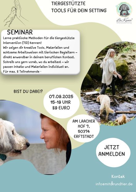 Tiergestützte Tools &amp; Materialien für dein Praxis-Setting - Seminar - 07.09.2025