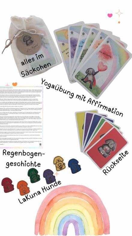 LaKuna Yoga-Regenbogenkarten-Set