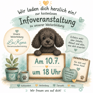 Kostenlose Infoveranstaltung zur LaKuna Herzenszaubertrainer*in – tiergestützte Achtsamkeit 10.07.26