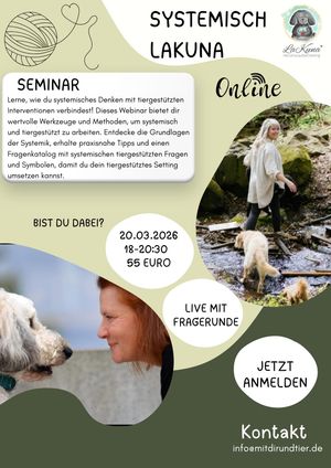 Tiergestützt Systemisch – Webinar – 20.03.2026