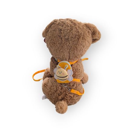 Stoffhund mit Bienenrucksack
