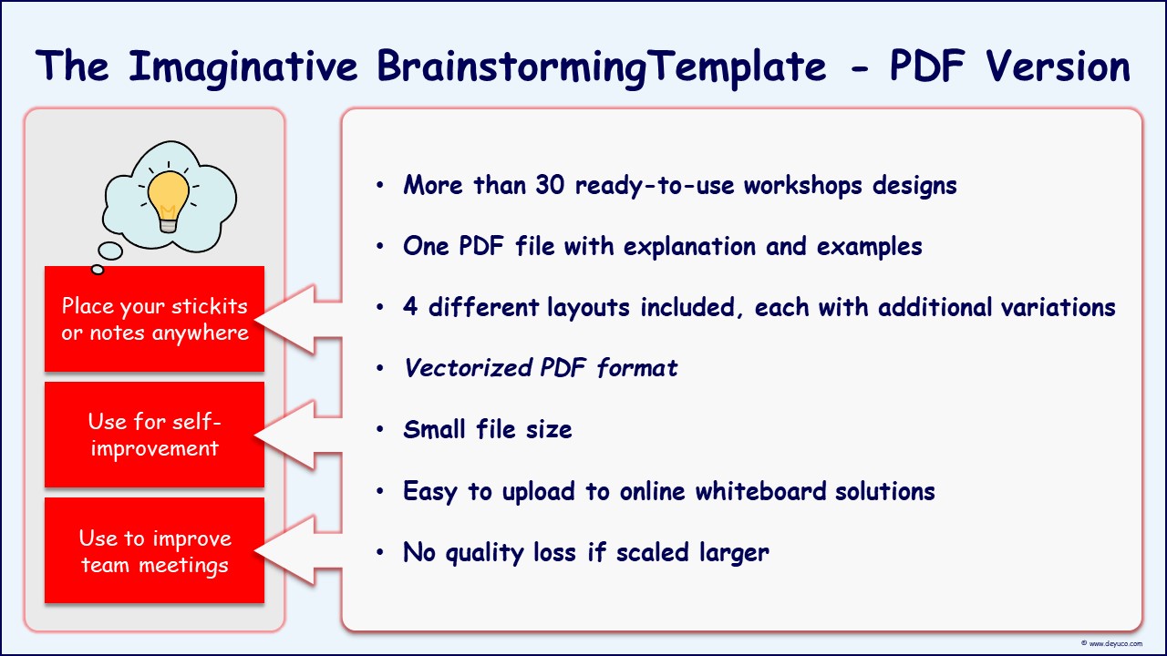 Imagine effective brainstorming meetings – use the Imaginative Brainstorming Template