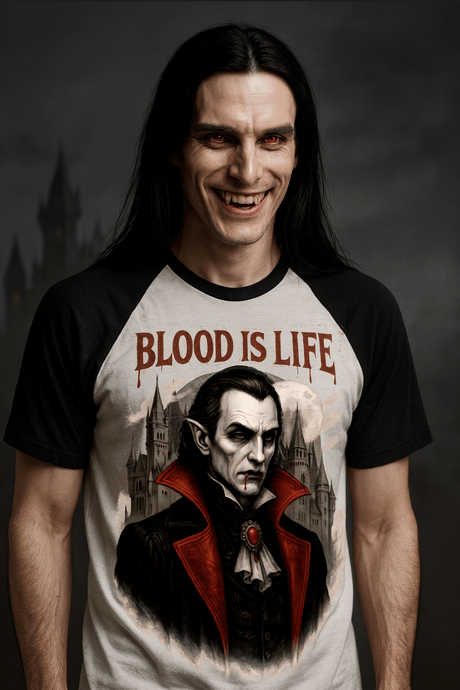 Blood is Life-T-Shirt Unisex-Sleeve Raglan