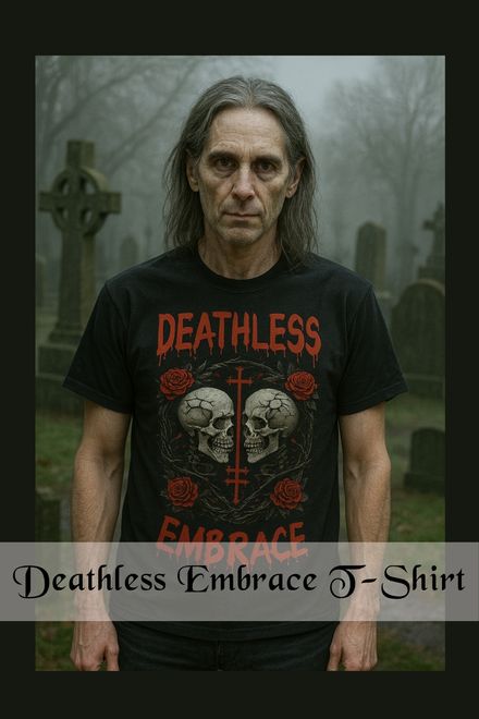 Deathless Embrace-T-Shirt for Men-Premium Heavyweight Tee