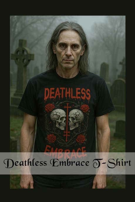 Deathless Embrace-T-Shirt for Men-Premium Heavyweight Tee