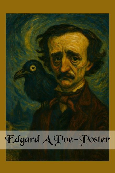 Edgar Allan Poe / Matte Paper Poster