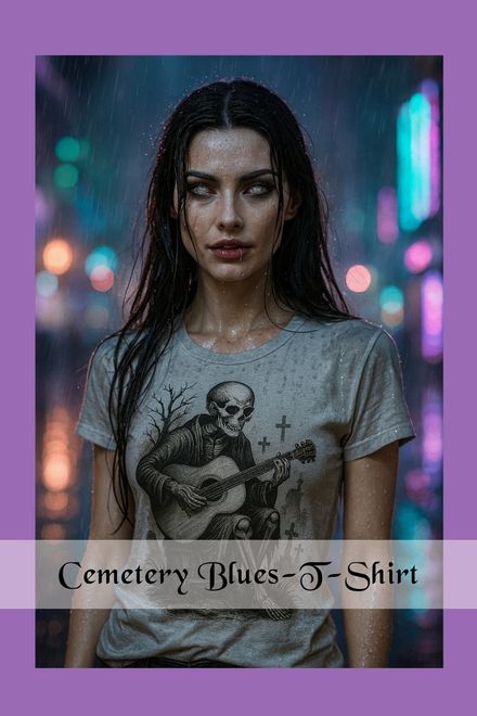 Cemetery Blues-Unisex Organic Cotton T-Shirt